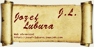 Jožef Lubura vizit kartica